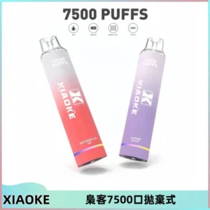 XIAOKE梟客7500Puffs跑馬燈拋棄式電子煙 可發光一次性